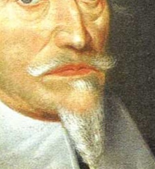 Schütz-Bart – Farbdetail Gemälde